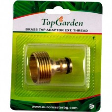 TOPGARDEN Adaptor robinet cu filet exterior din al..